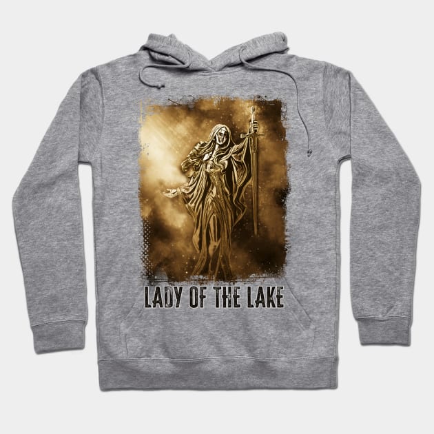 Lady of the Lake King Arthur Legend Hoodie by Naumovski